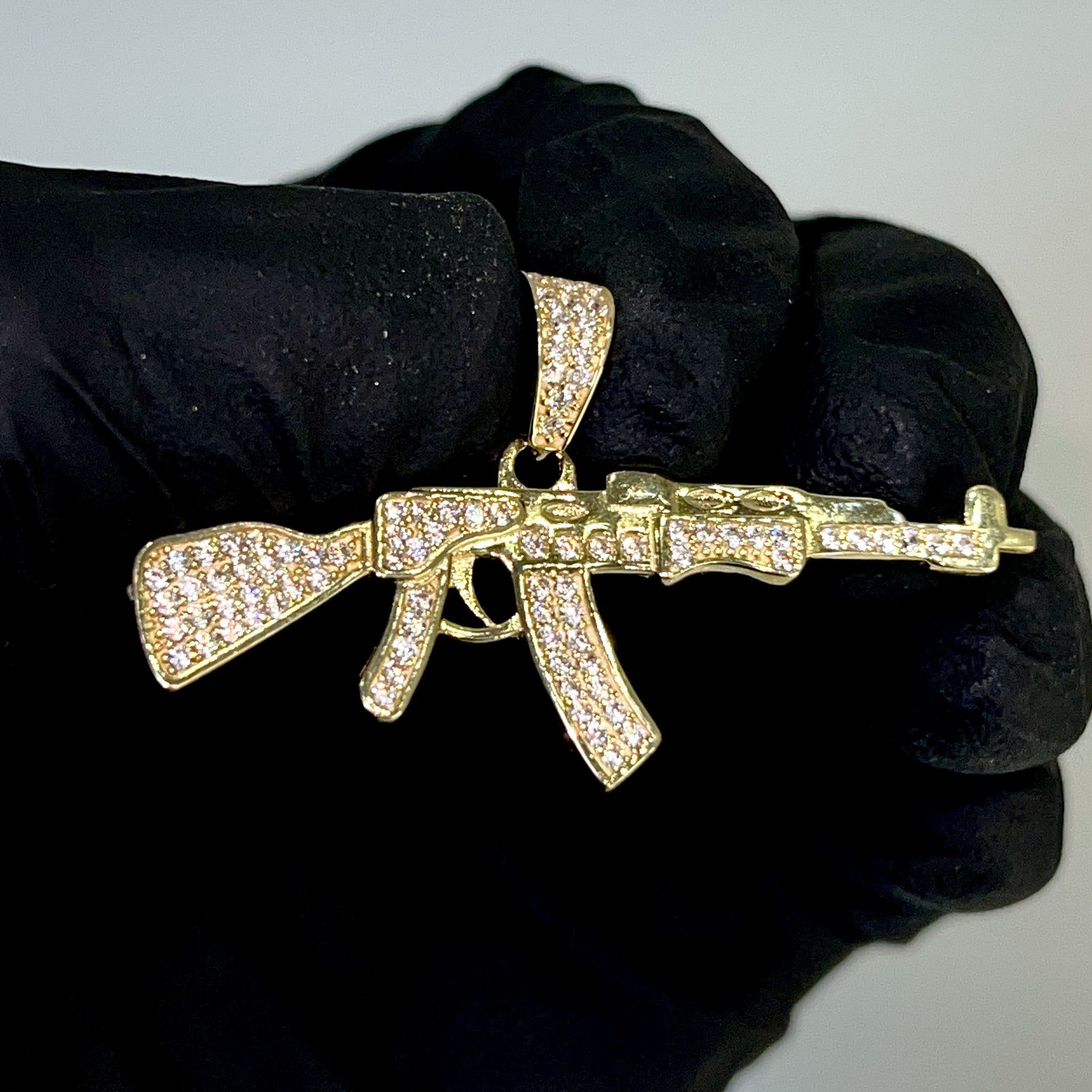 Iced Out AK47 - 14 Carat Gold - 285