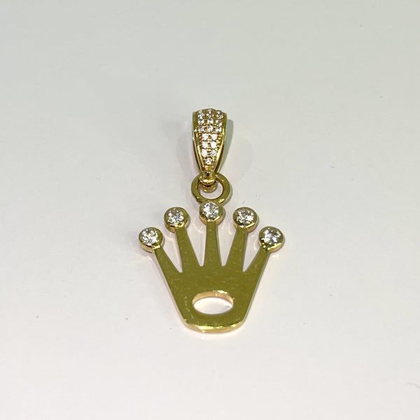 Rolex crown pendant on sale necklace