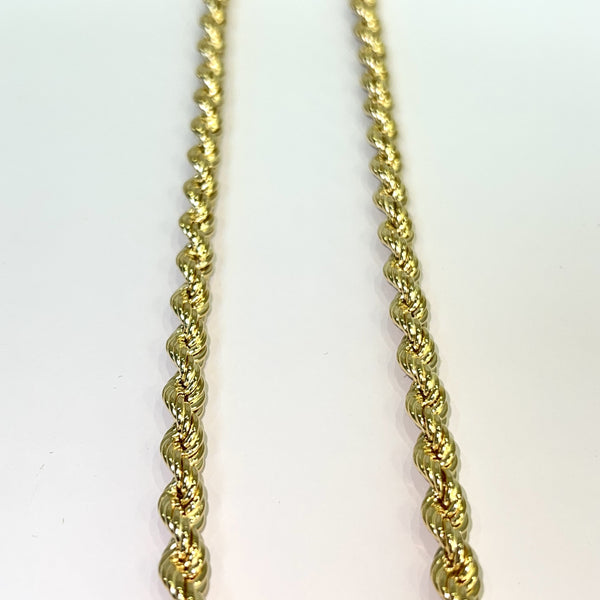 18 carat deals gold rope chain