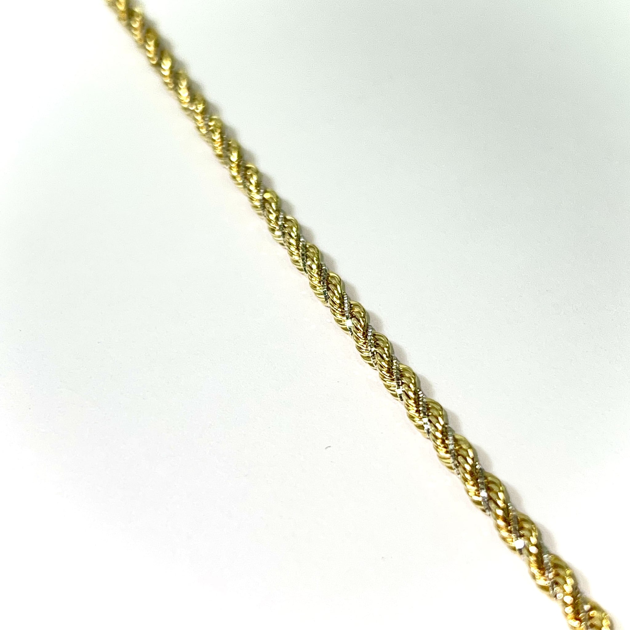 Rope Chain Bracelet - 18 Carat Gold - 20cm / 3,5mm - 299