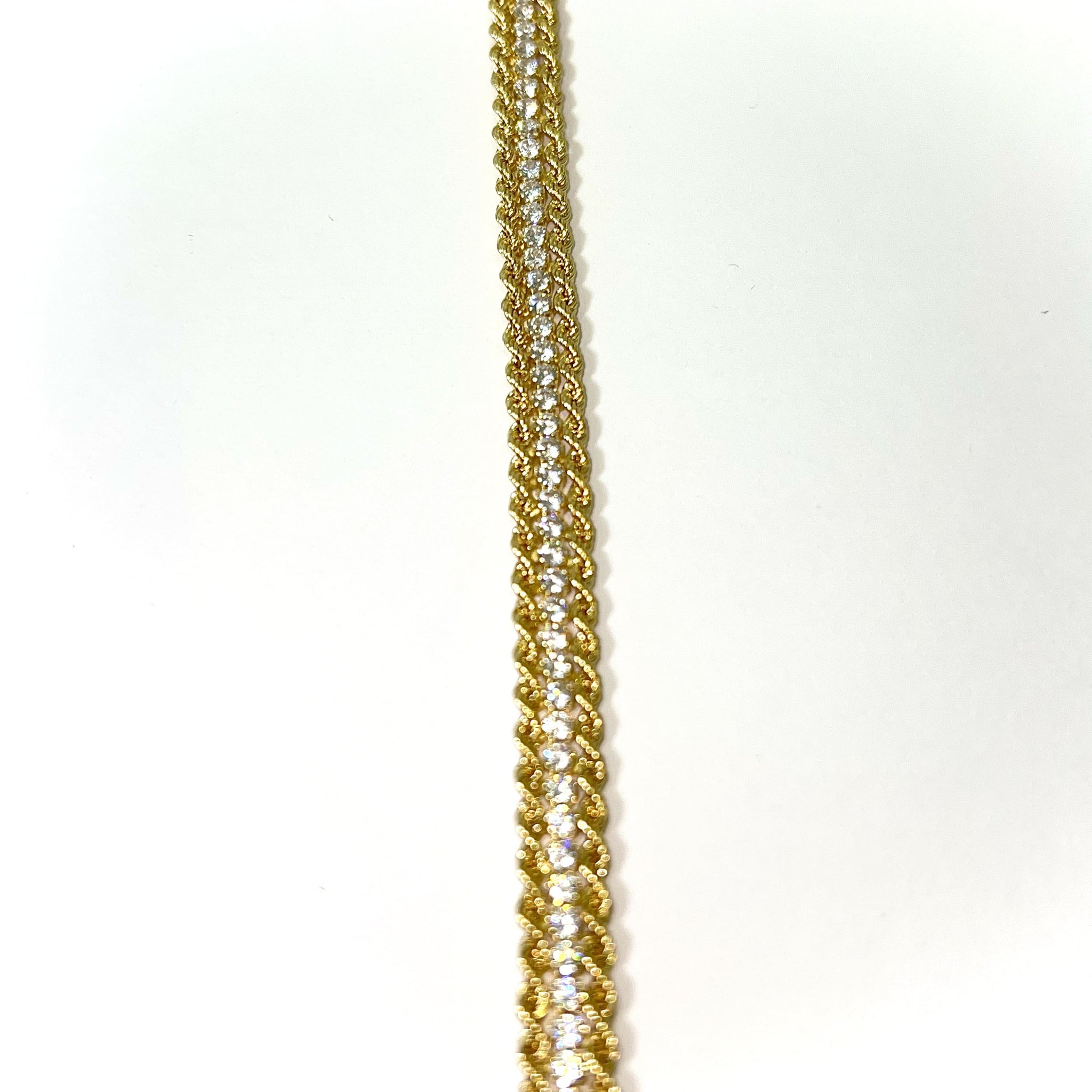 Rope Chain Bracelet - 18 Carat Gold - 19cm / 7mm - 302