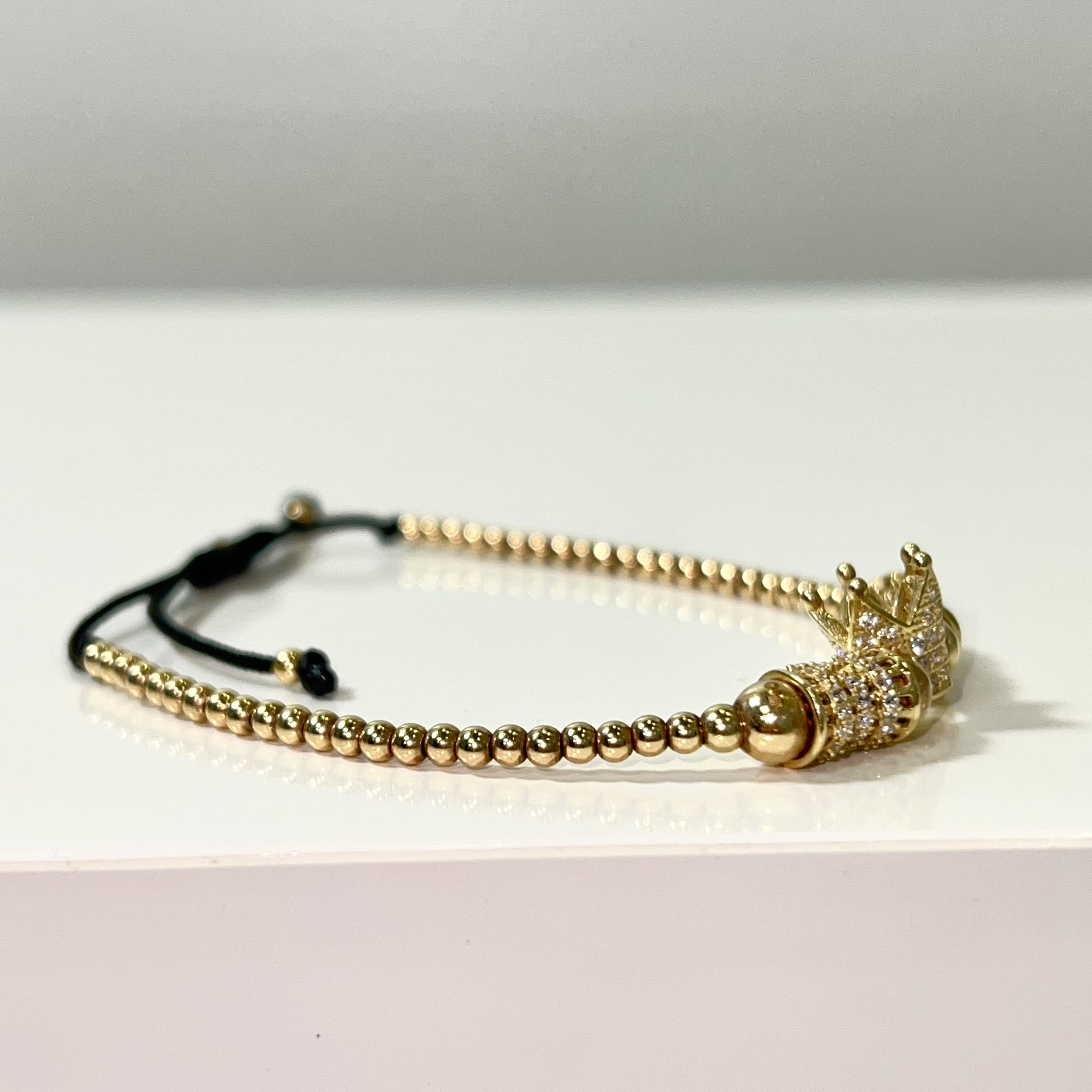 King Crown Bracelet - 14 Carat Gold - 323