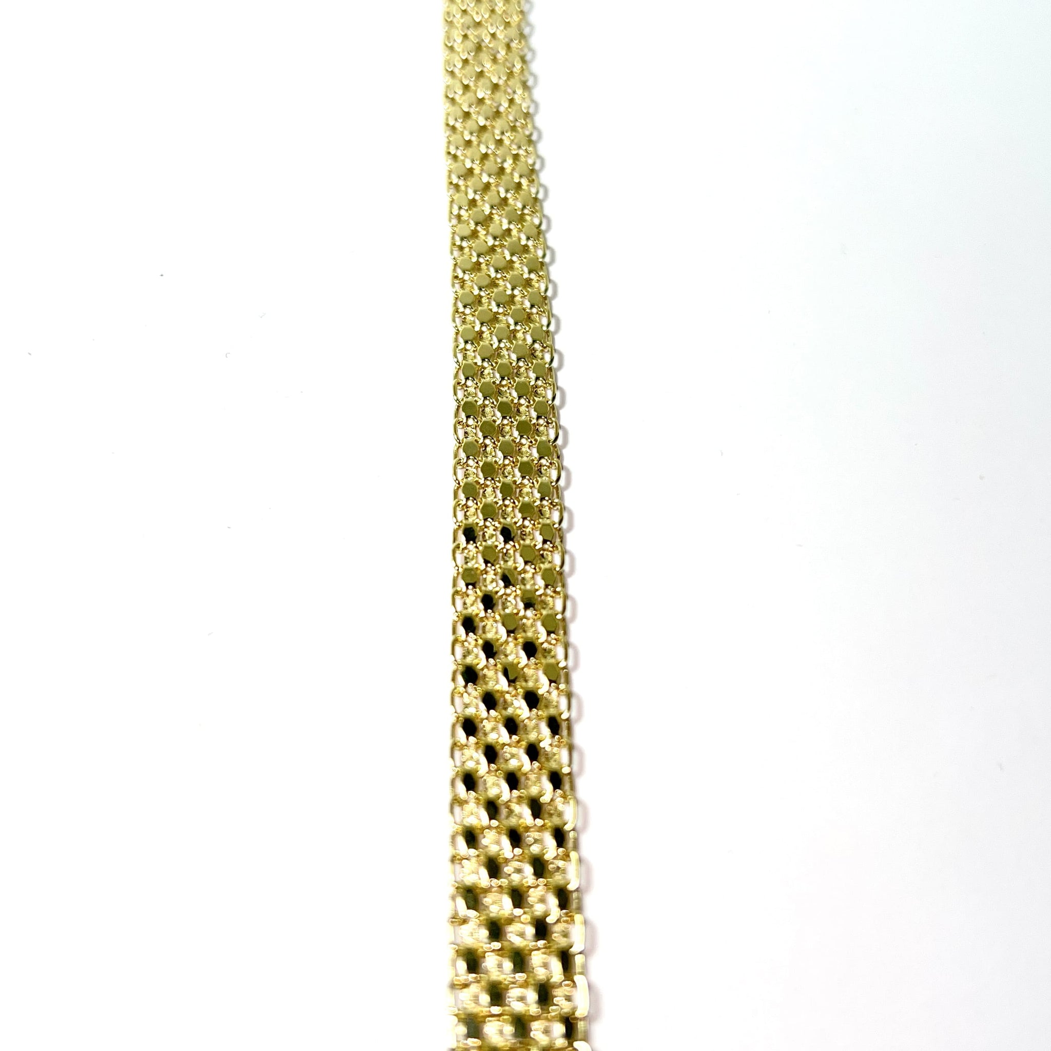 Fantasy Bracelet - 18 Carat Bicolor Gold - 10mm / 18 cm - 366