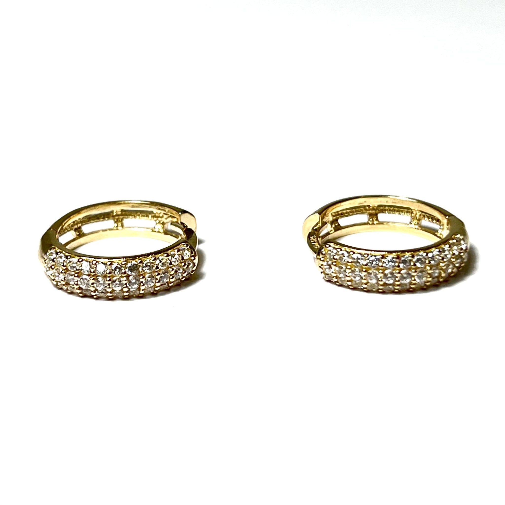 Ladies Earrings - 14 Carat Gold - 15mm - 377