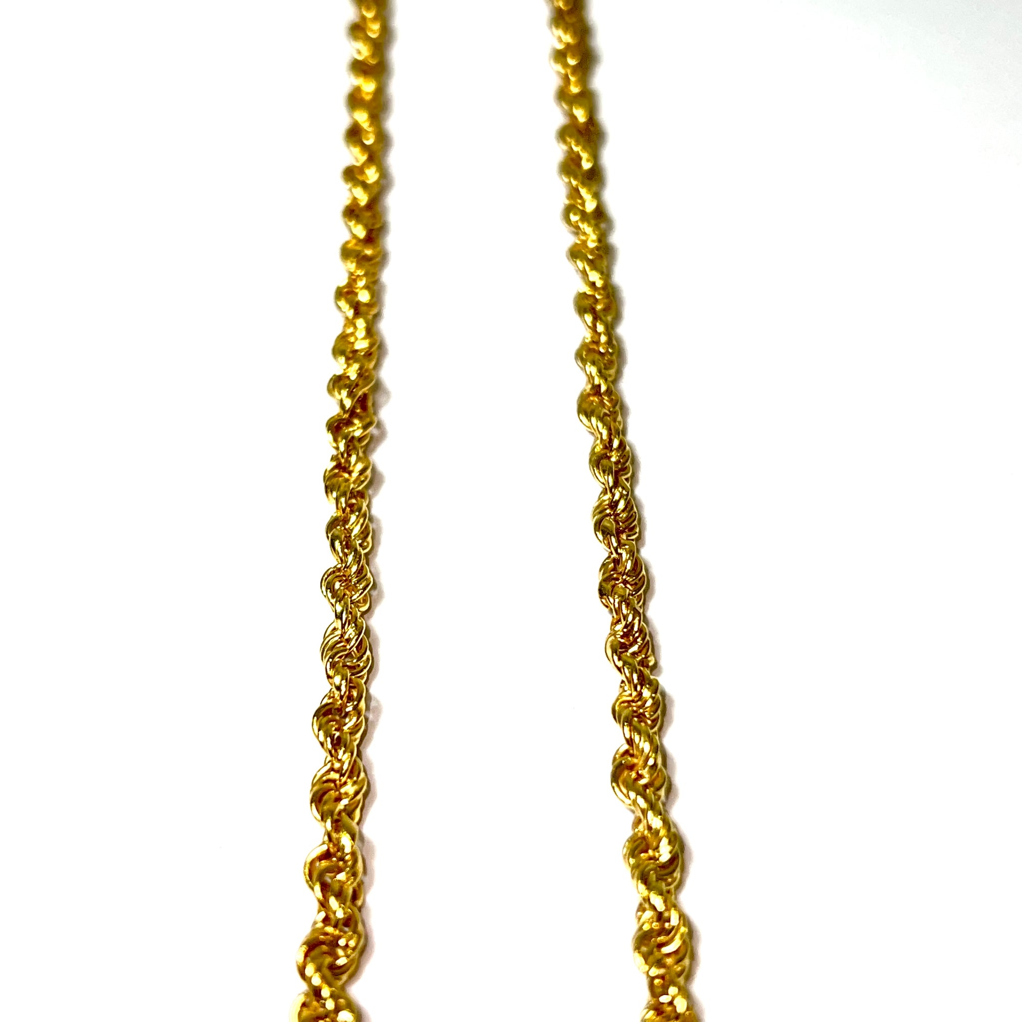 Solid Rope Chain - 14 Carat Gold - 63cm / 4mm - 449