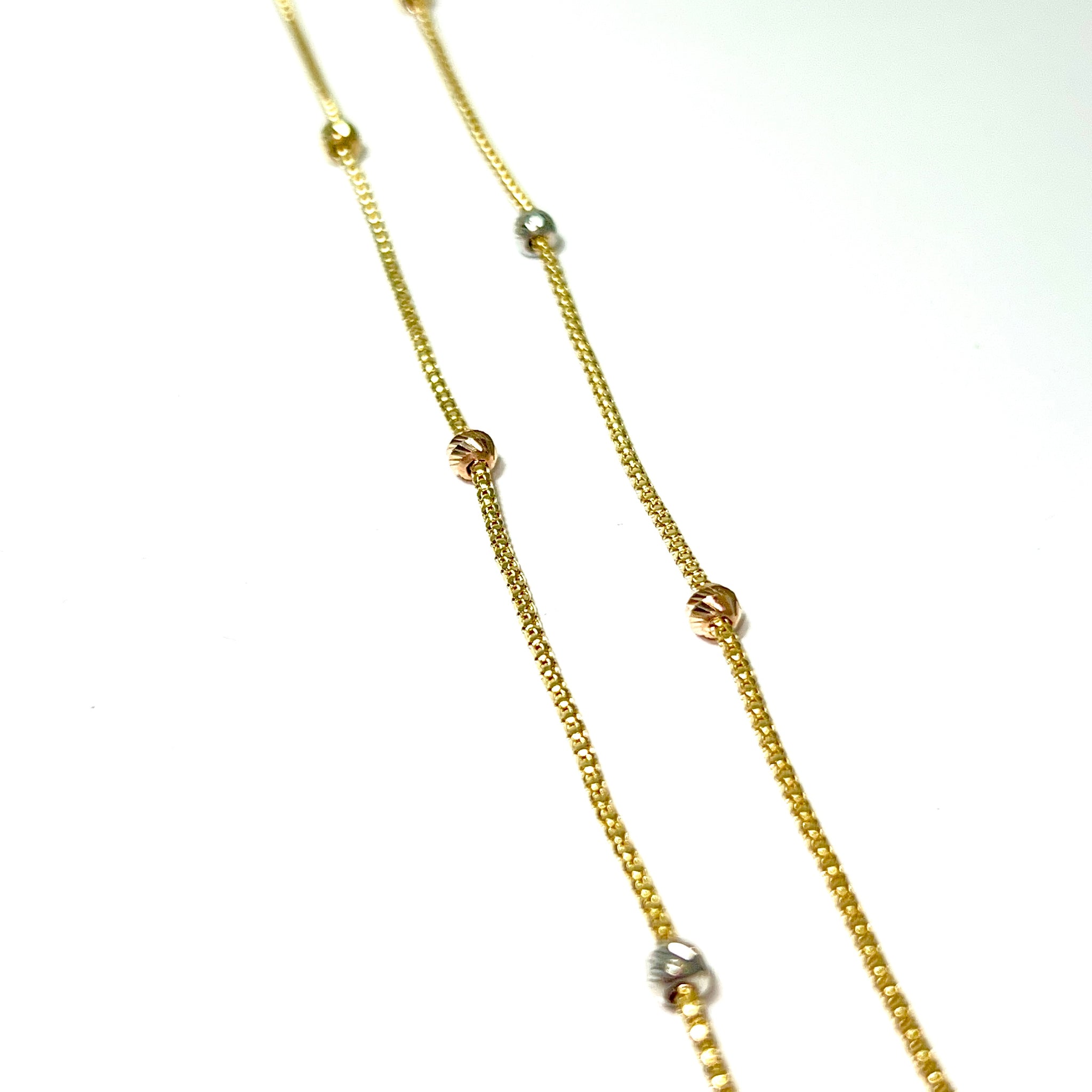Mooncut Chain - 14 Carat Gold - 48cm / 1,5mm- 436