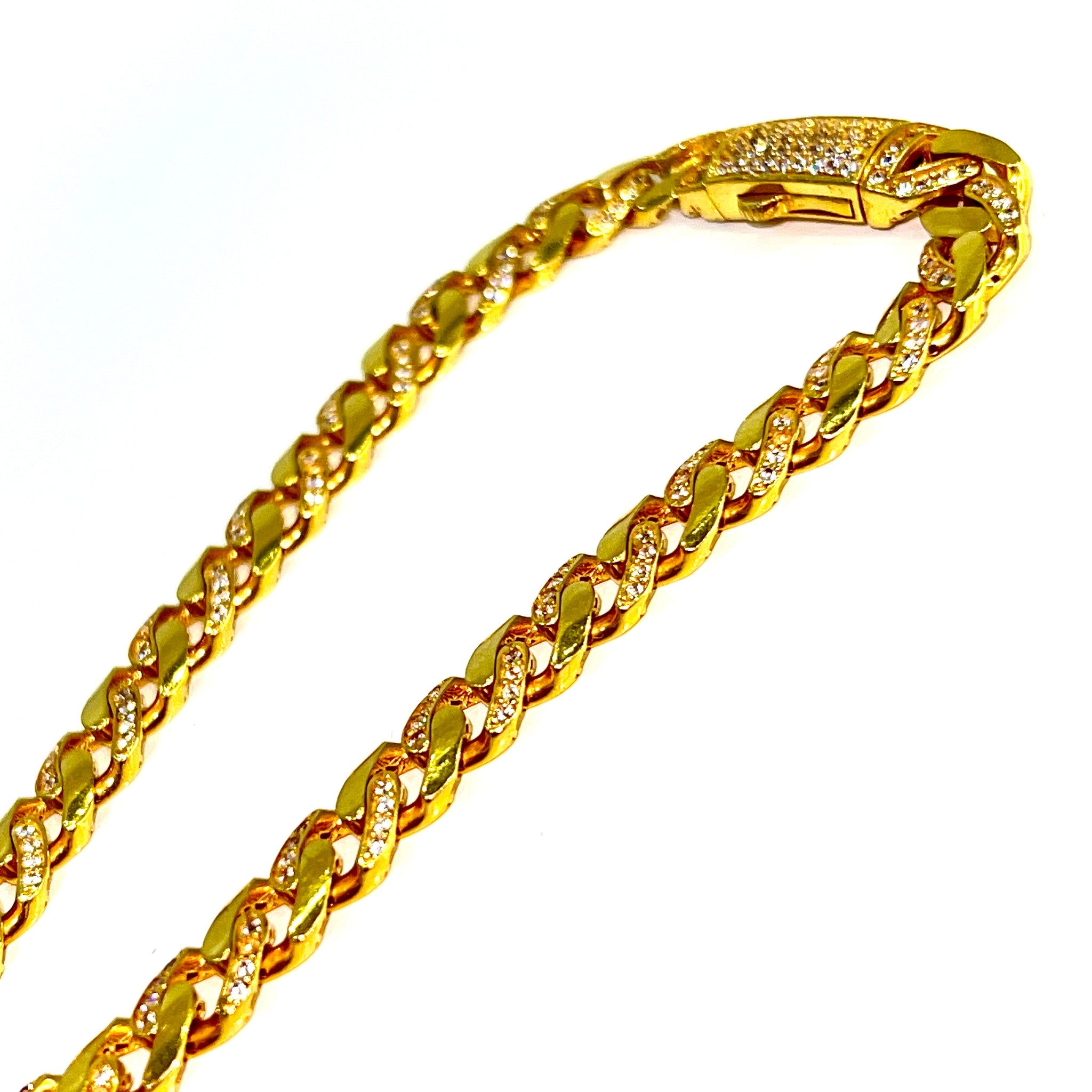 Cuban Link Bracelet - 22 carat gold - 20cm / 7mm
