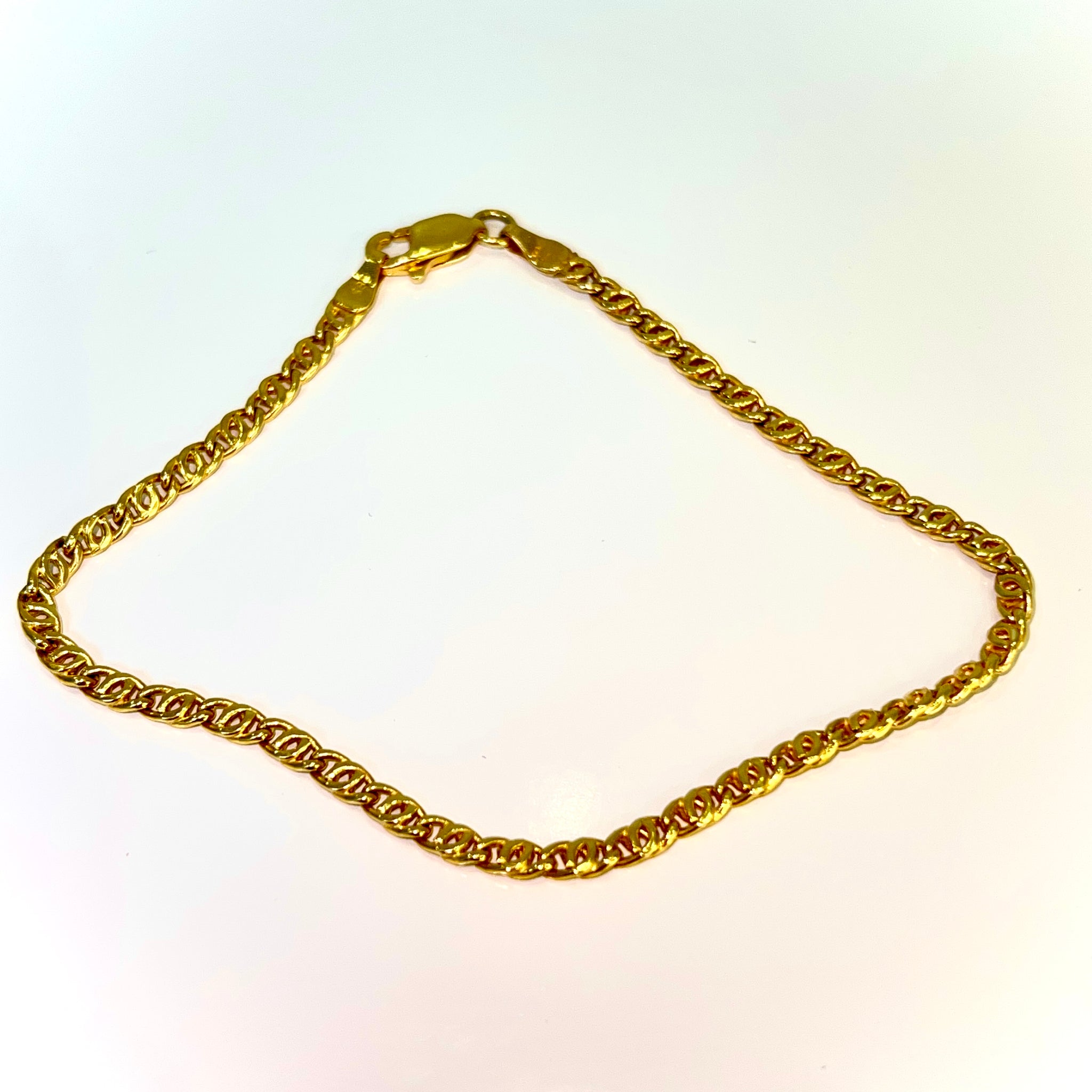 Figaro Bracelet - 14 carat gold - 21cm / 3mm