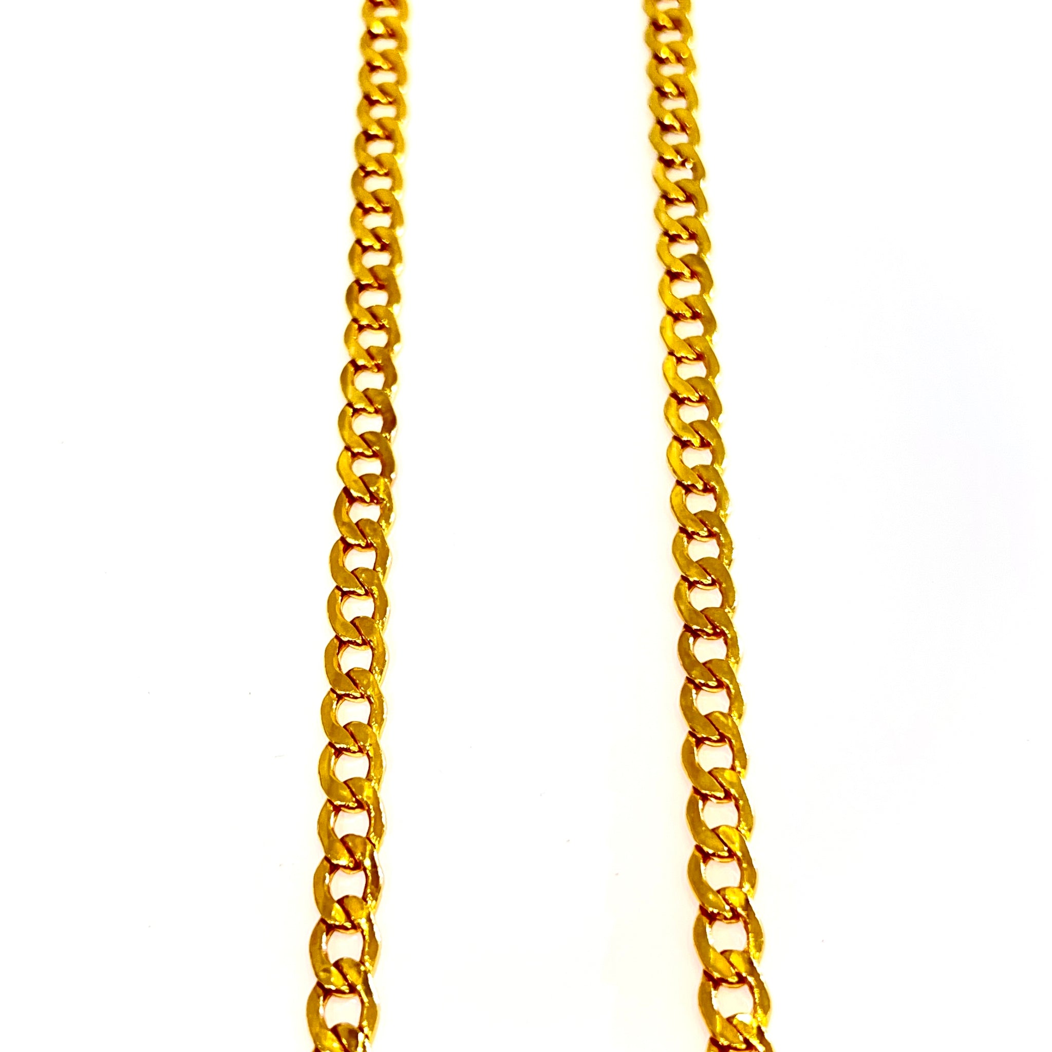 Cuban Link Chain - 14 carat gold - 60cm / 6mm
