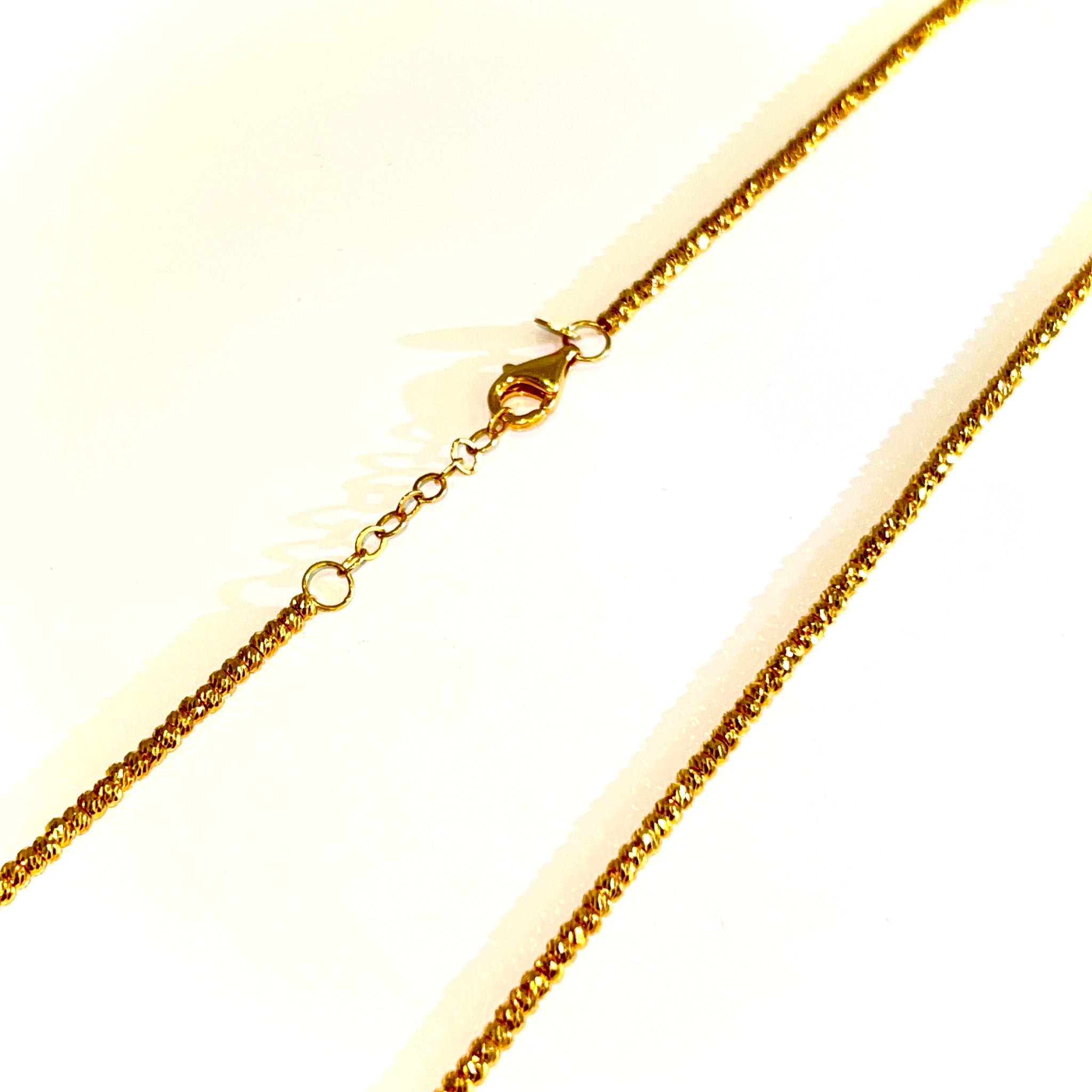 Mooncut Chain - 22 carat gold - 52cm / 2mm