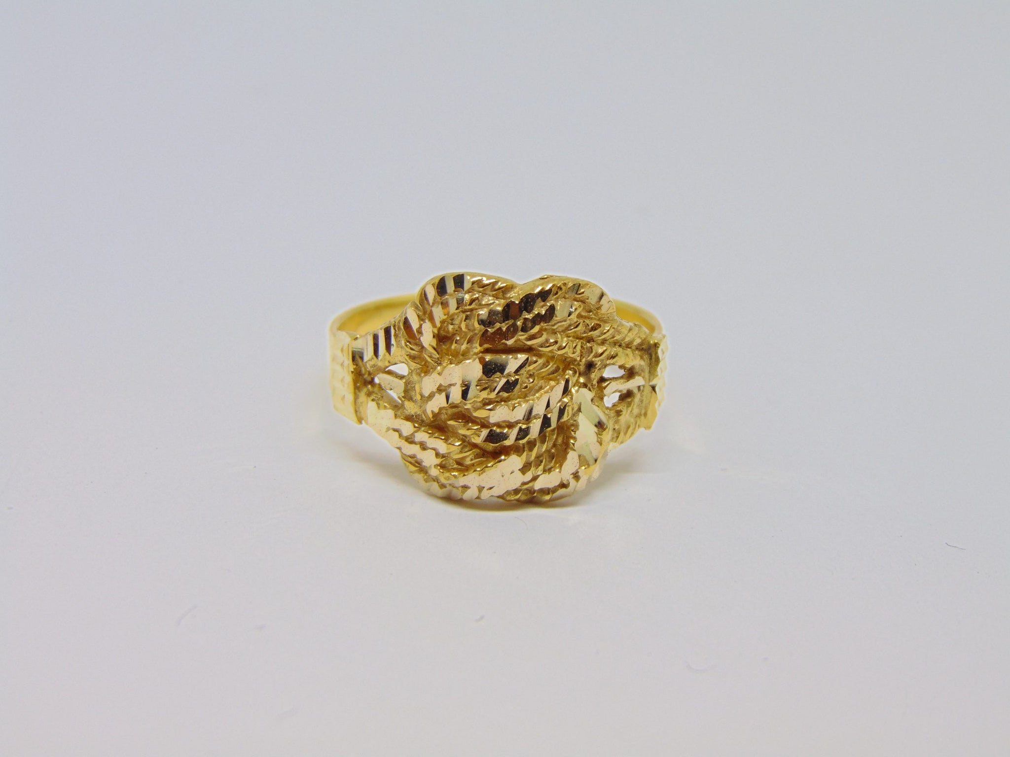 Mattenklopper ring 030 Zilver - Gold plated