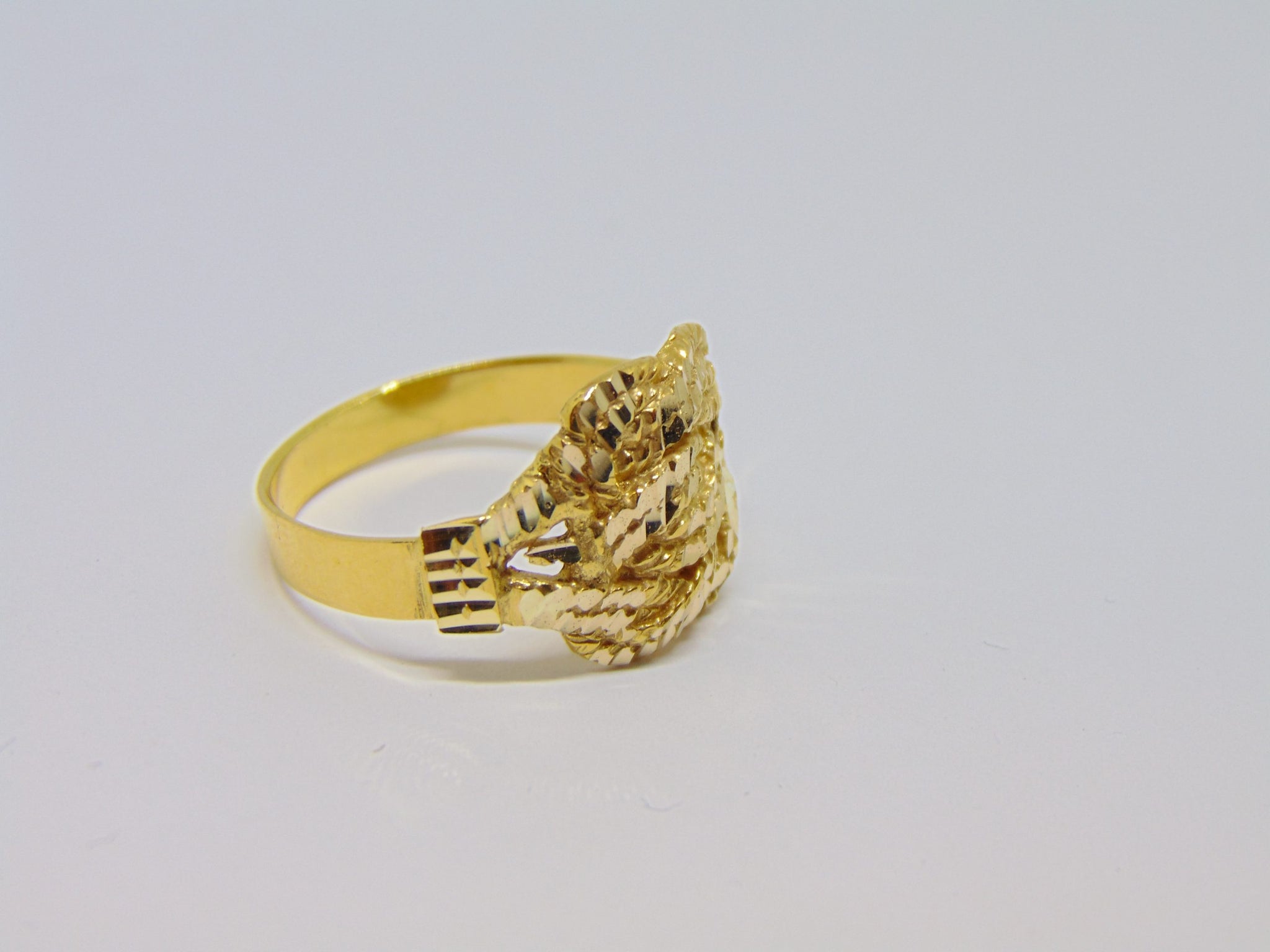 Mattenklopper ring 030 Zilver - Gold plated