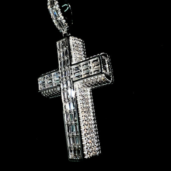 Iced out cross on sale pendants