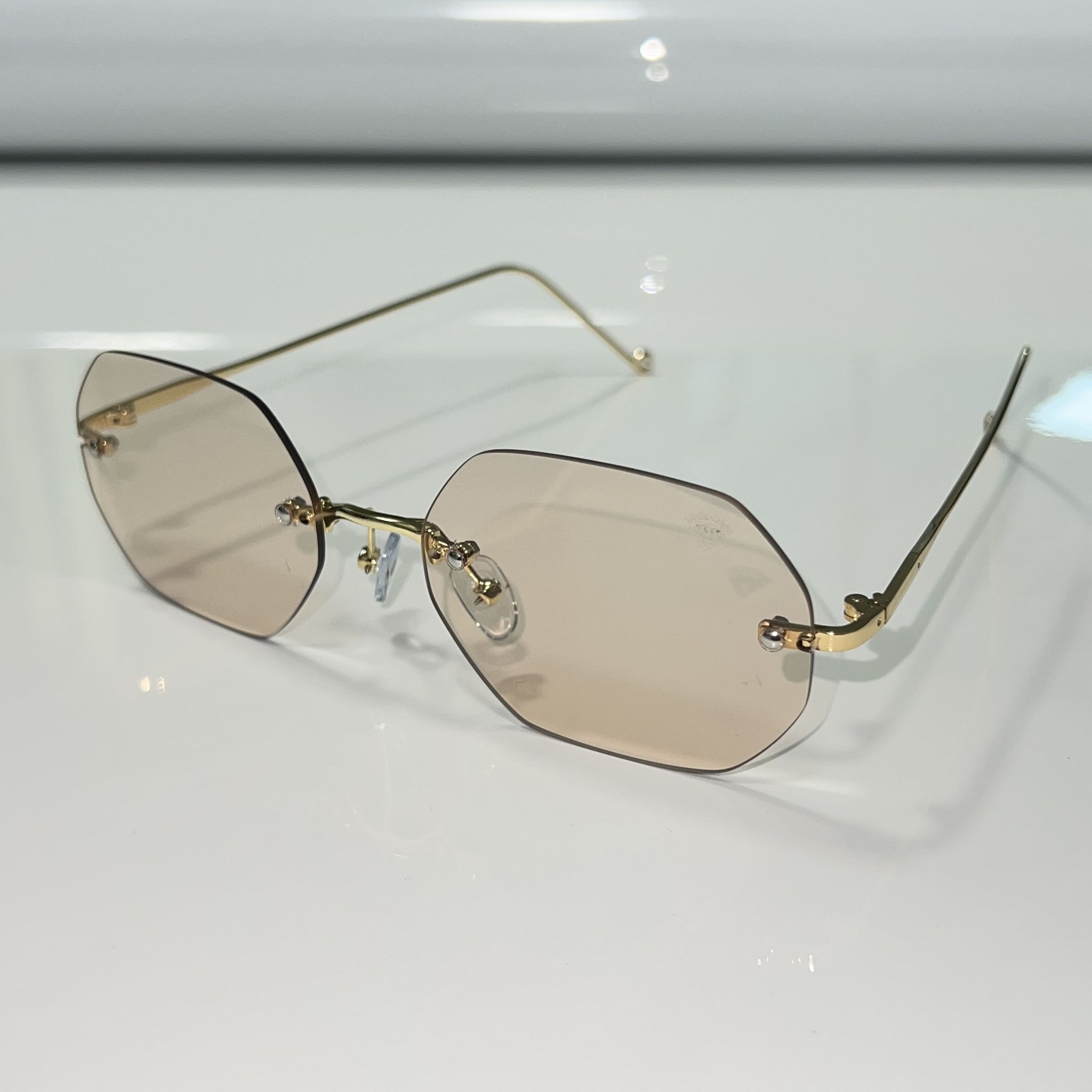Star Glasses - Sehgal Glasses - 14k gold plated - Champagne Shade