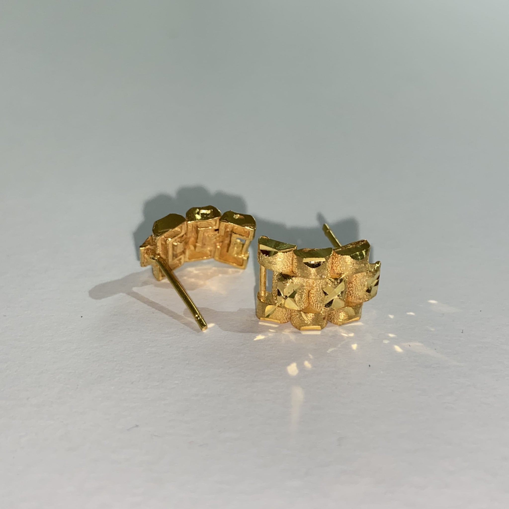 Rolex Schakel earrings / oorbellen 187 - 18 karaat