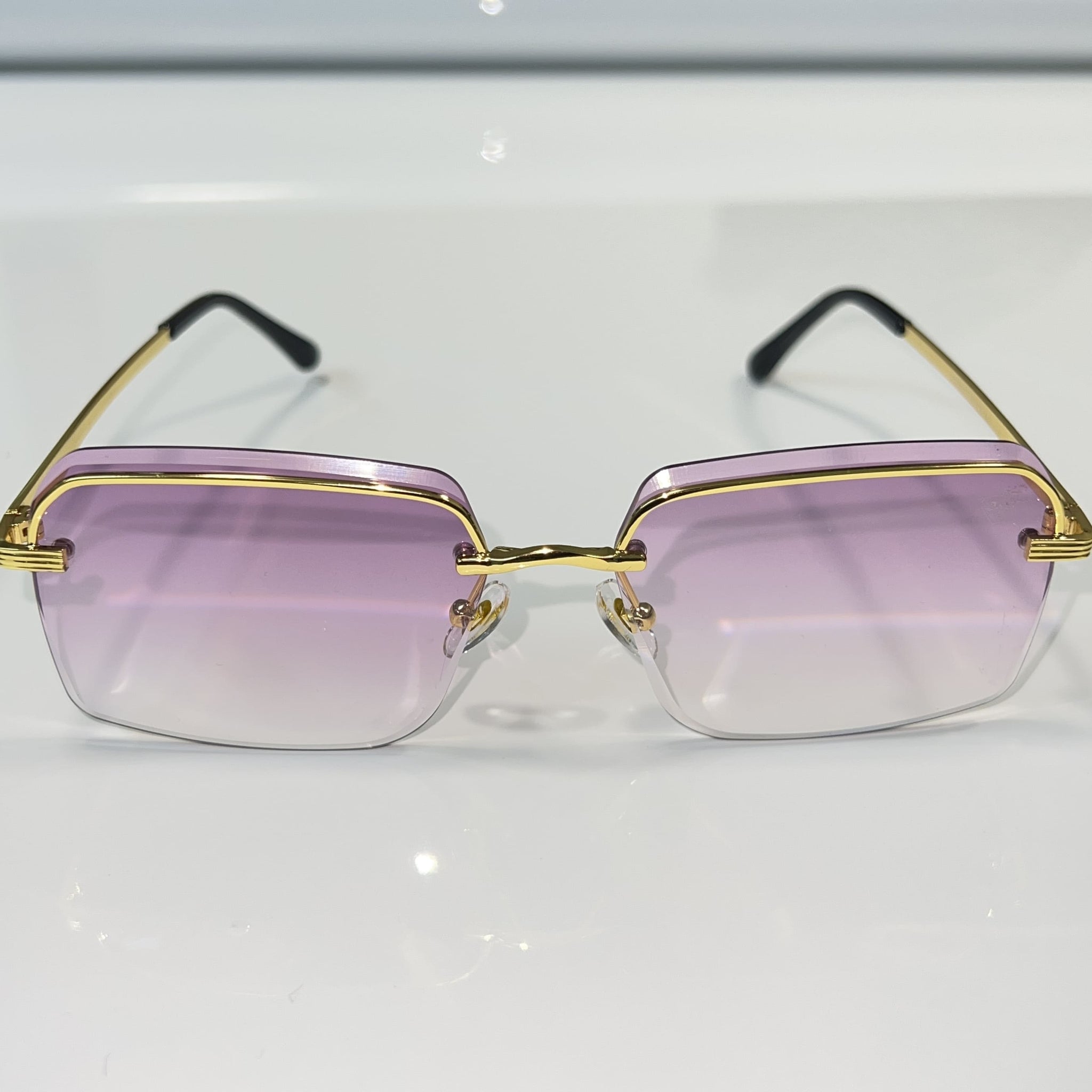 Invincible Glasses - 14k gold plated - Pink Shade - Sehgal Glasses