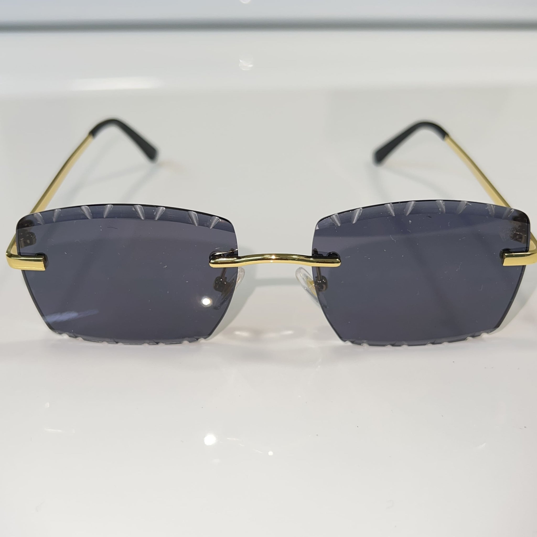 Dripcut Glasses - 14k gold plated - Black Shade - Sehgal Glasses