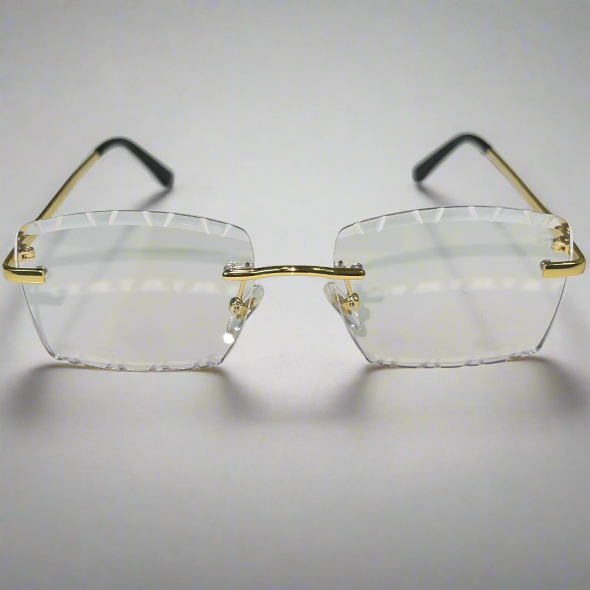 Dripcut Glasses - 14k gold plated - Transparent Shade - Sehgal Glasses