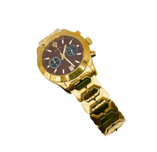 Sehgal Maharaja Watch - Gradient Chocolate Brown - Gold Plated