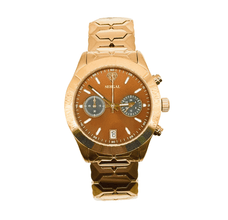 Sehgal Maharaja Watch - Gradient Chocolate Brown - Rose Gold Plated