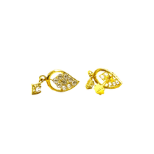 Royal Leaf Hanging Earrings – 14 Carat Gold