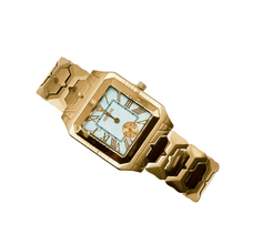 Sehgal Marbleous Watch - Dubai Blue - Rosegold Plated