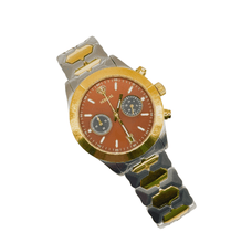 Sehgal Maharaja Watch - Gradient Chocolate Brown - Two-Tone Gold Plated