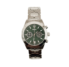 Sehgal Maharaja Watch - Gradient Emerald Green - White Gold Plated
