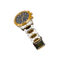 Sehgal Maharaja Watch - Gradient Emerald Green - Two-Tone Gold Plated