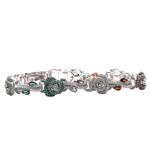 VVS Moissanite Multi-Color Roses by Sehgal – Patented Bracelet – 925 Sterling Silver