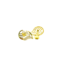 Luxury Leaf Earrings – 14K Gold