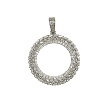 VVS Moissanite Floral Photo Pendant – Silver 925