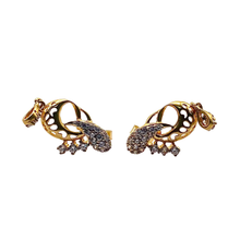 Abstract Filigree Earrings 22K Gold