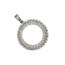 VVS Moissanite Floral Photo Pendant – Silver 925