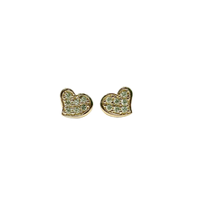 Fantasy-Shaped Heart Earrings – 14K Gold
