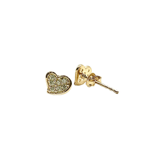 Fantasy-Shaped Heart Earrings – 14K Gold