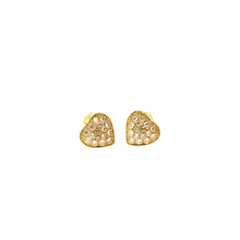Double-Sided Heart Earrings – 14K Gold