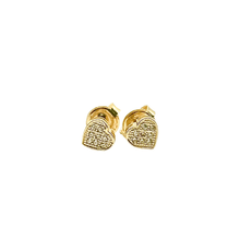 Small Heart Earrings – 14K Gold 0112