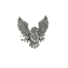 VVS Moissanite Eagle Ring - Silver 925