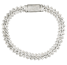 Cuban Link Bracelet - VVS Moissanite - 3.5mm Silver 925