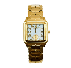 Sehgal Marbleous Watch - Dubai Blue - Gold Plated