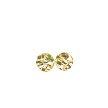 14k / 18k 6mm Round Piet Piet Earrings - Diamond Cut