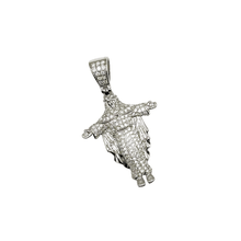 VVS Moissanite Jesus Pendant with Open Arms – Silver 925