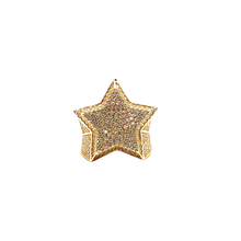 VVS Moissanite Large Star Ring - Silver 925 & Silver 925 Gold Plated)