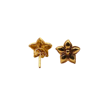 Petite Floral Earrings 22K Gold
