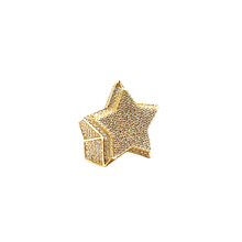 VVS Moissanite Large Star Ring - Silver 925 & Silver 925 Gold Plated)