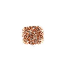 VVS Moissanite Piet Piet Ring – Large Size | Silver 925 Gold Plated & Rose Gold Plated (Flexible)