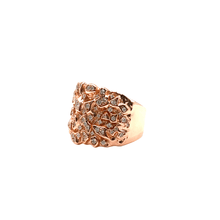 VVS Moissanite Piet Piet Ring – Large Size | Silver 925 Gold Plated & Rose Gold Plated (Flexible)