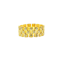 VVS Moissanite Rolex-Link Ring - Silver 925 Gold Plated