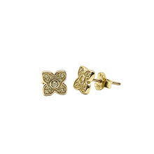 Flower Earrings – 14K Gold 0119